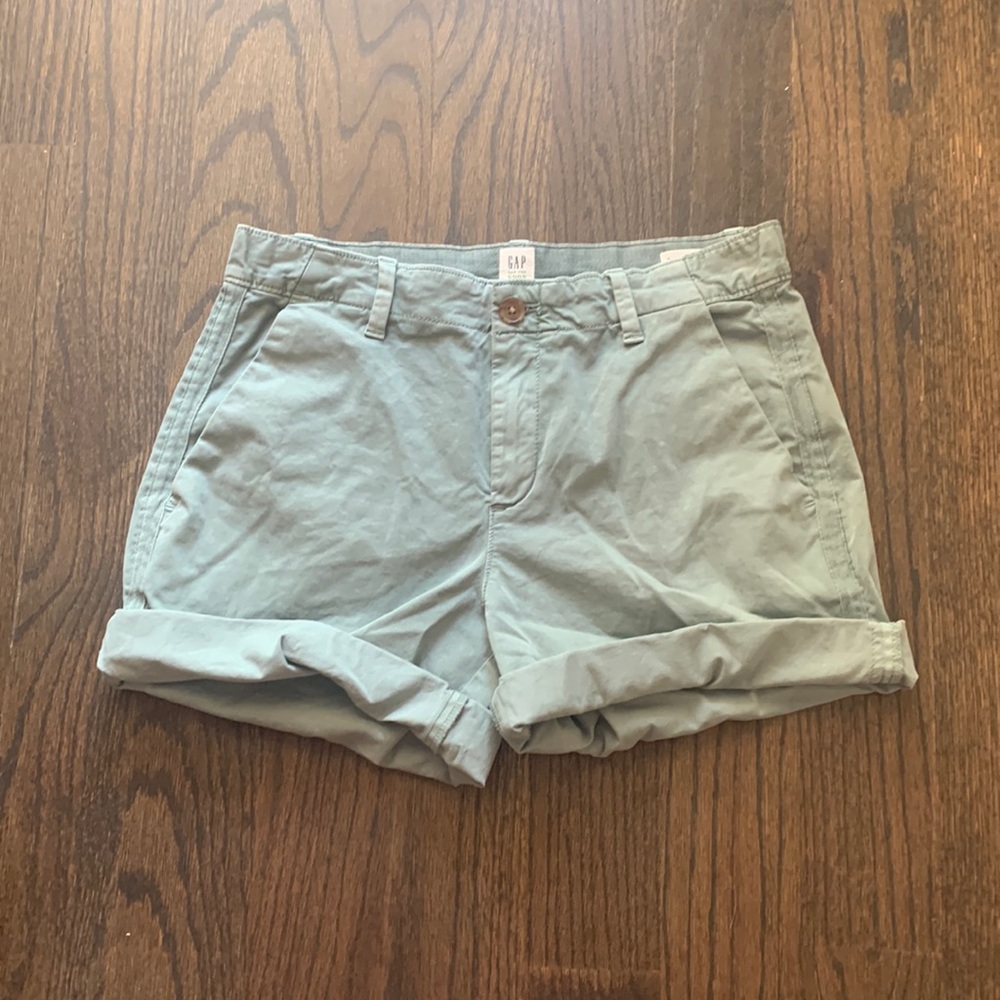 Women's light green shorts